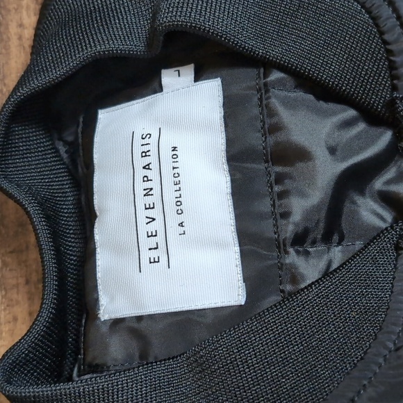 ElevenParis LA Collection Bomber/Flight Jacket Size Large In Black - Picture 2 of 12